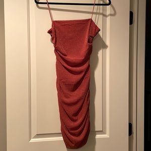 Mauve Sparkly Body-con Dress